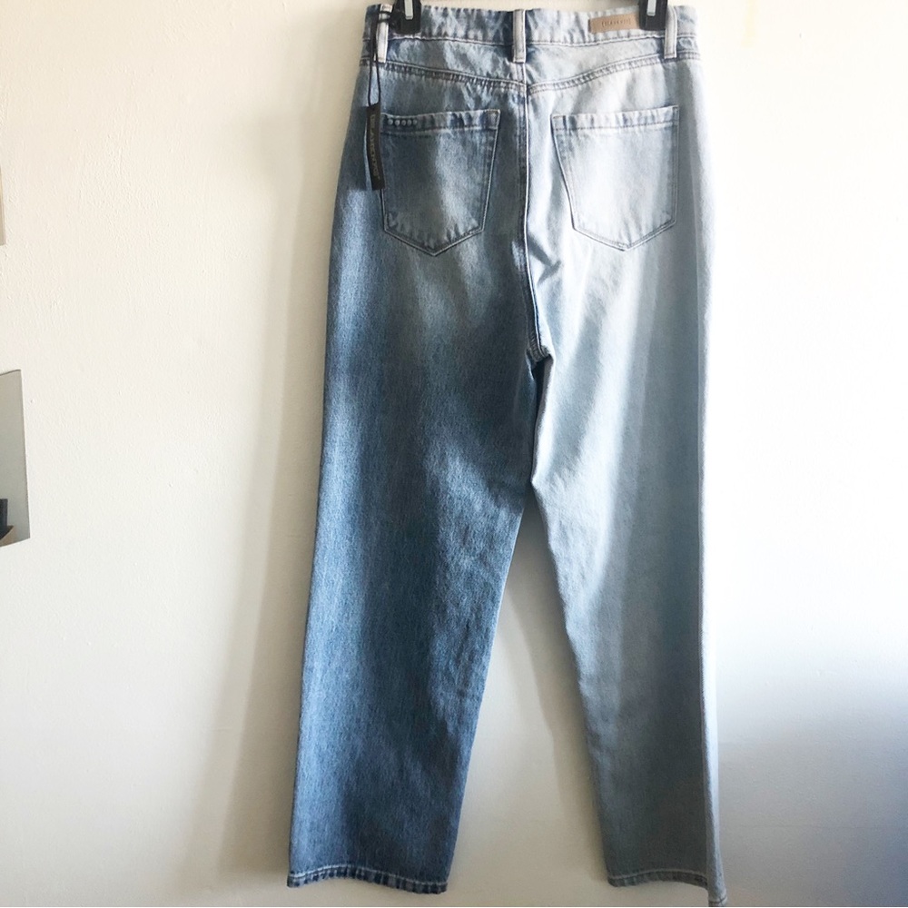 Blank NYC Overlap Baxter Ribcage Straight Jeans Two Tone - Picture 7 of 13